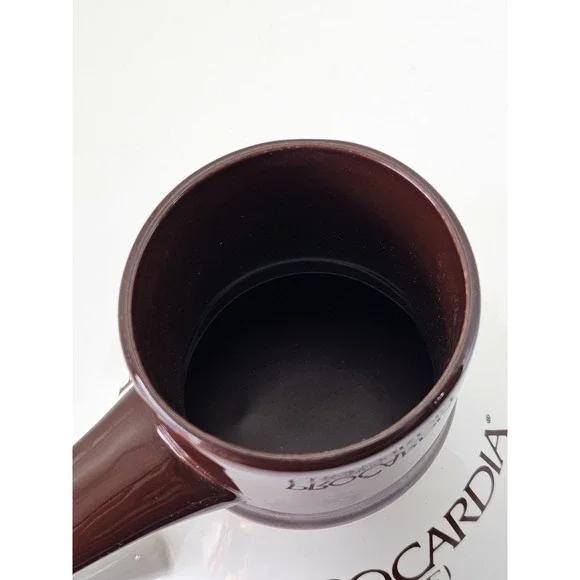 PROCARDIA NIFEDIPINE Pharmaceutical No Spill Coffee Mug Brown‎ White Desk Cup - Picture 3 of 4